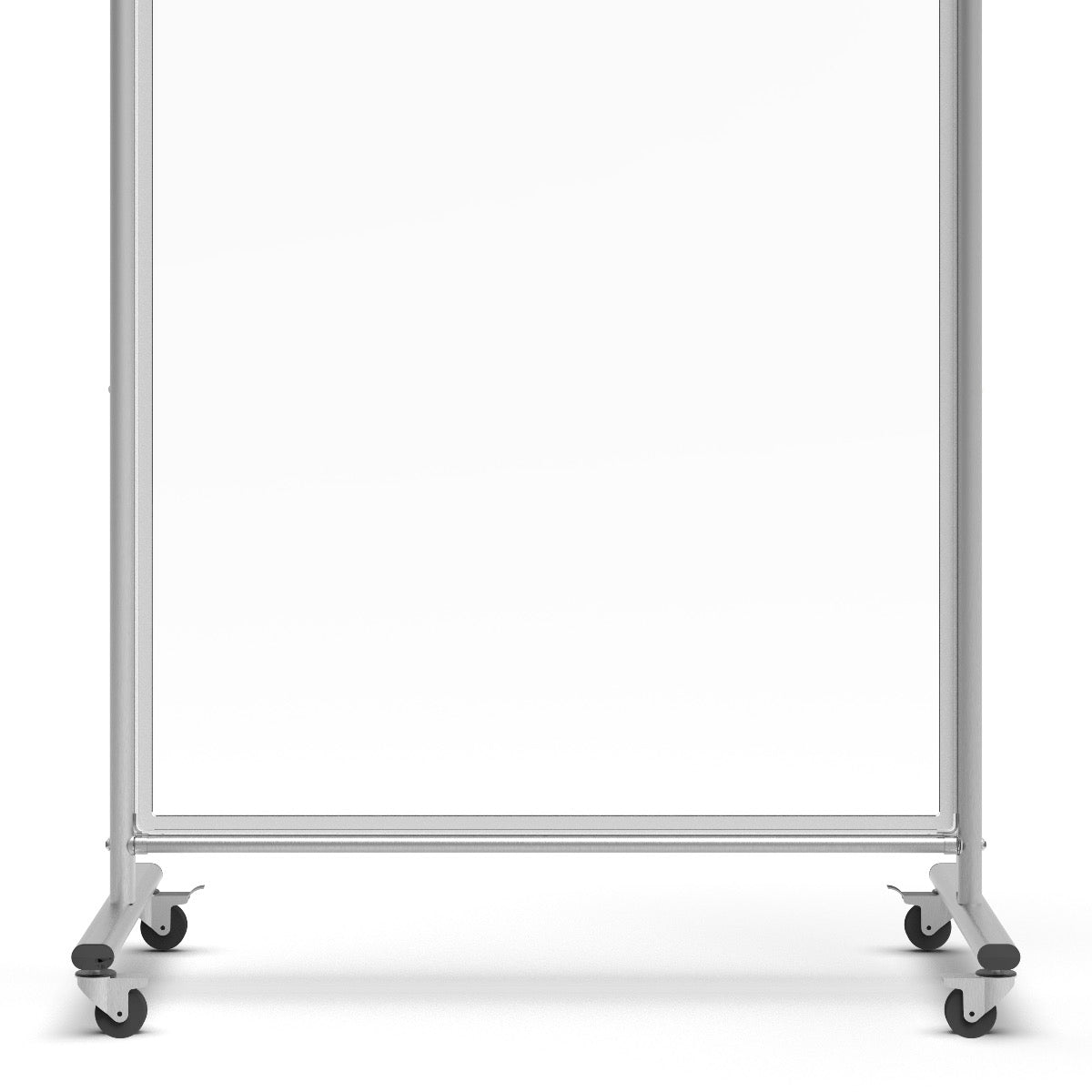 40"W x 72"H Mobile Whiteboard - Double-sided Room Divider Magnetic dry erase markerboard - Luxor MD4072W - SchoolOutlet