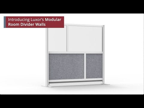 Luxor MW-5348-XFCG - Luxor Modular Room Divider Wall System - 53" x 48" Add-On Wall - SchoolOutlet