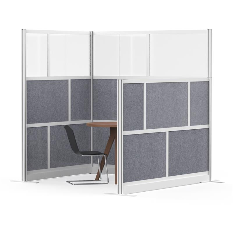 Luxor MW-5348-XFCG - Luxor Modular Room Divider Wall System - 53" x 48" Add-On Wall - SchoolOutlet