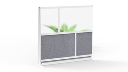 Luxor MW-5348-XFCG - Luxor Modular Room Divider Wall System - 53" x 48" Add-On Wall