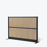 Luxor Modular Wall 70 x 48 - Wood Slats and Black Frame (Luxor LUX-MW-7048-WB) - SchoolOutlet