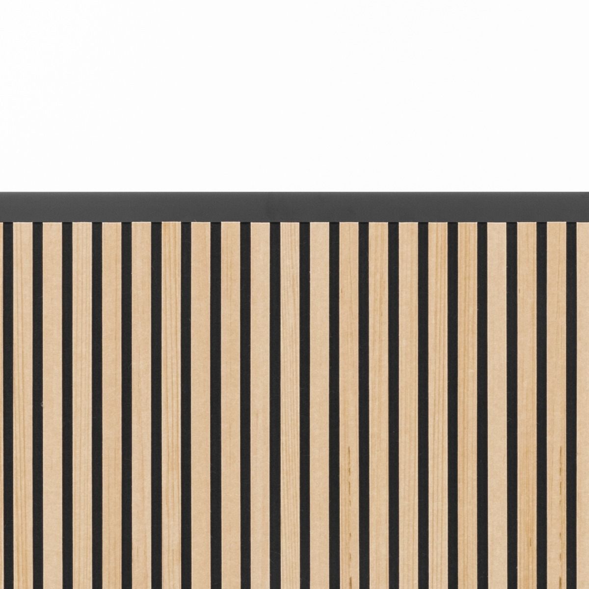 Luxor Modular Wall 70 x 48 - Wood Slats and Black Frame (Luxor LUX-MW-7048-WB) - SchoolOutlet