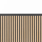 Luxor Modular Wall 70 x 48 - Wood Slats and Black Frame (Luxor LUX-MW-7048-WB) - SchoolOutlet