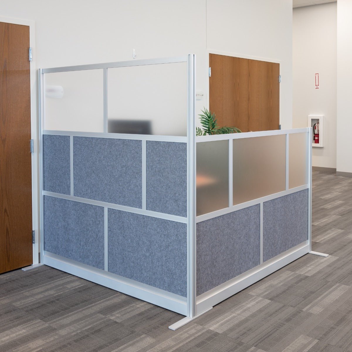 Luxor MW-7048-XFCG - Luxor Modular Room Divider Wall System - 70" x 48" Add-On Wall - SchoolOutlet