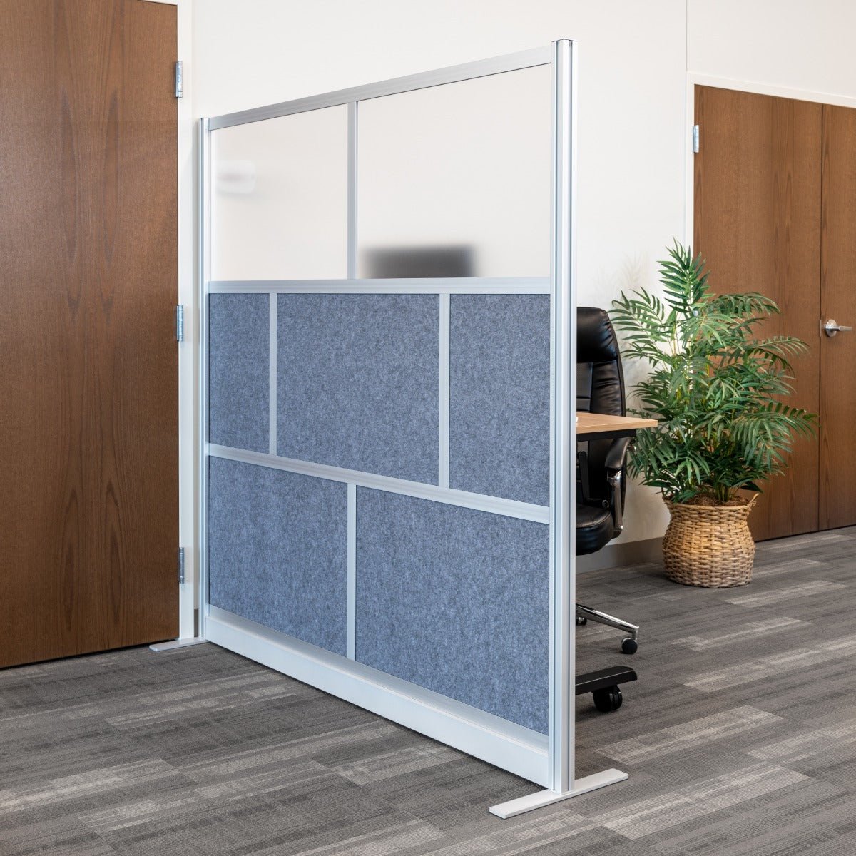 Luxor MW-7070-FCG - Luxor Modular Room Divider Wall System - 70" x 70" Starter Wall - SchoolOutlet