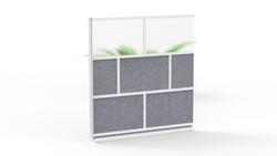 Luxor MW-7070-XFCG - Luxor Modular Room Divider Wall System - 70" x 70" Add-On Wall