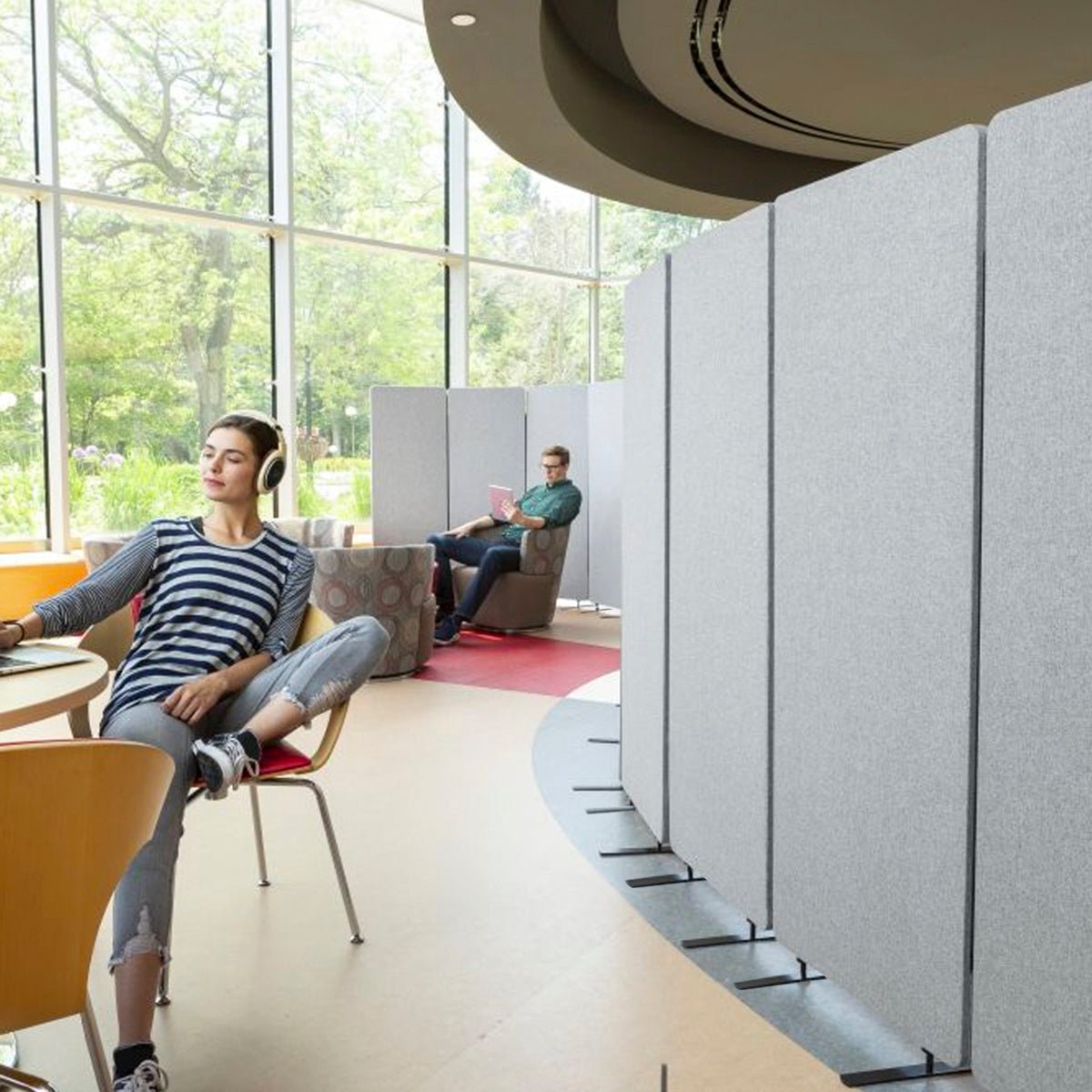 Luxor RCLM7266Z RECLAIM Acoustic Room Dividers - 3 Pack - 72"W x 64"H(LUX-RCLM7266Z) - SchoolOutlet