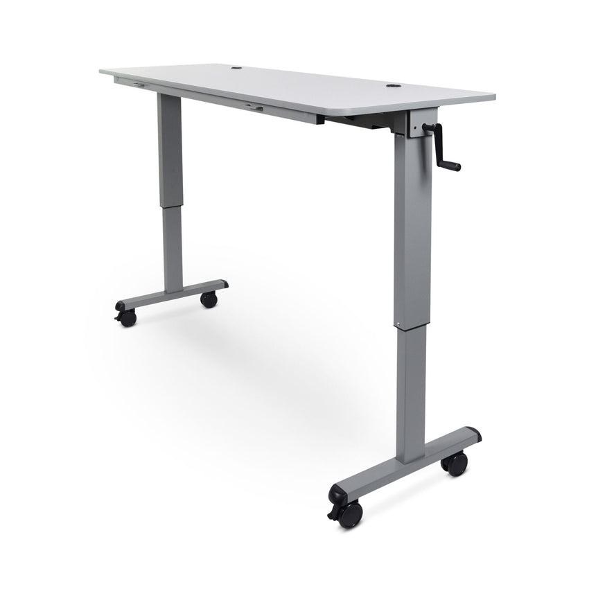 Luxor STAND-NESTC-60 - 60" Adjustable Flip Top Table, Crank Handle(LUX-STAND-NESTC-60) - SchoolOutlet