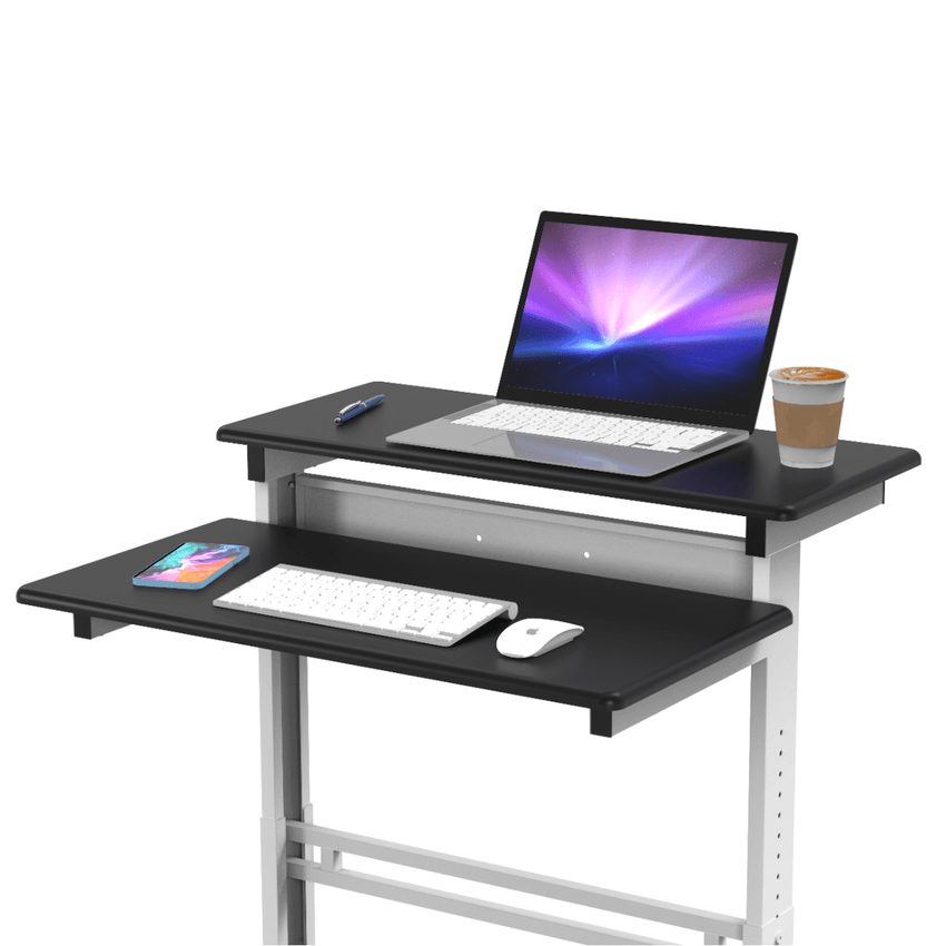 Luxor 31.5" Adjustable Stand Up Workstation (LUX-STANDUP-31.5-B) - SchoolOutlet