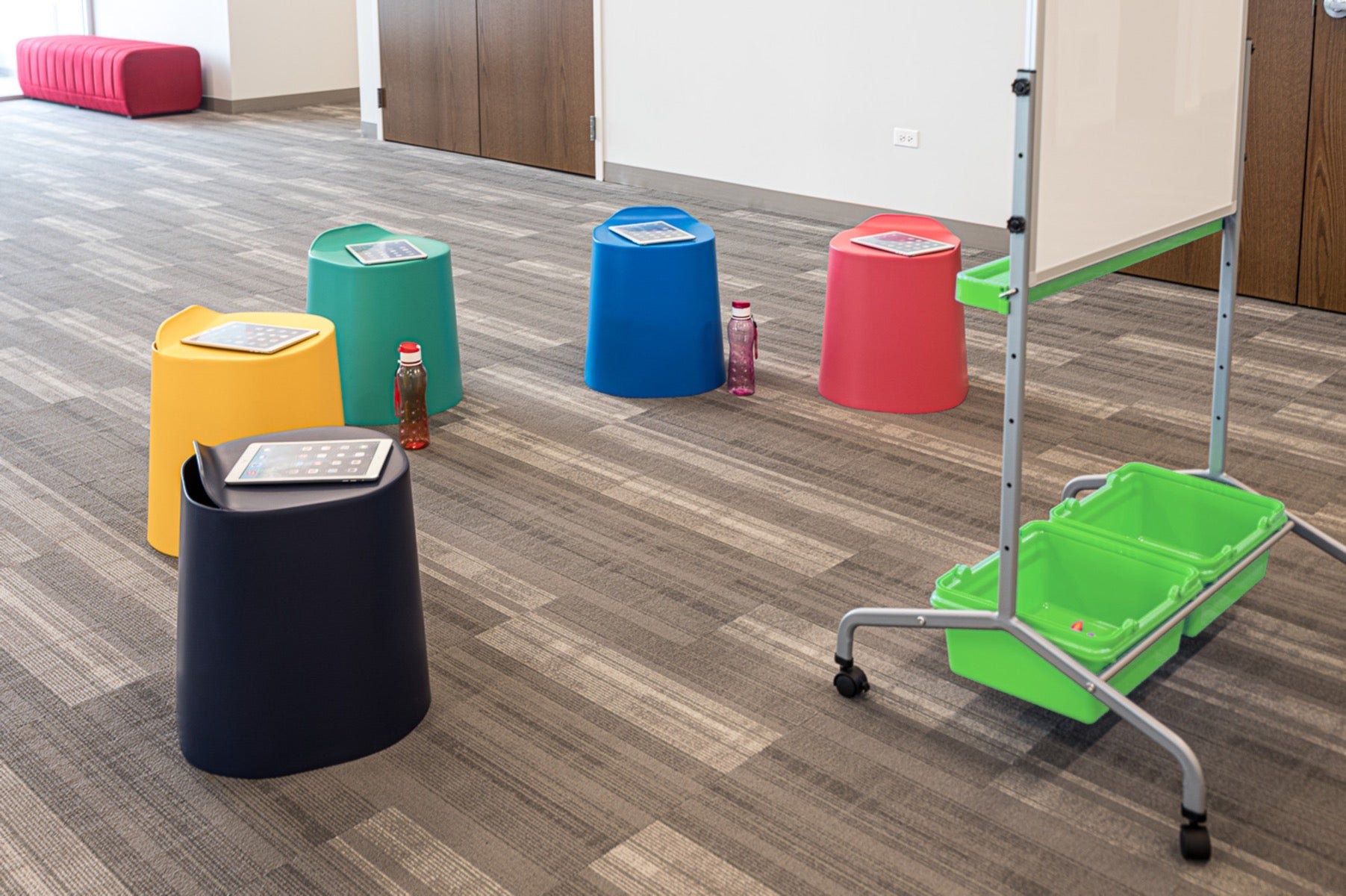 Luxor STKSTOOL-5 - TailFin Plastic Stackable Stools - 5 Pack (LUX-STKSTOOL-5) - SchoolOutlet