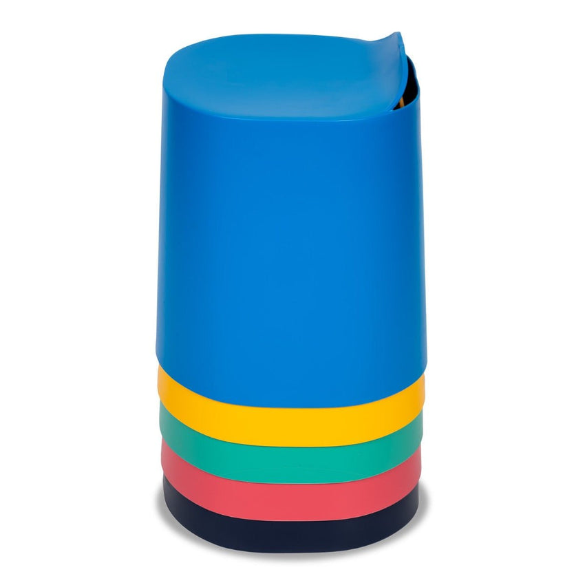 Luxor STKSTOOL-5 - TailFin Plastic Stackable Stools - 5 Pack (LUX-STKSTOOL-5) - SchoolOutlet