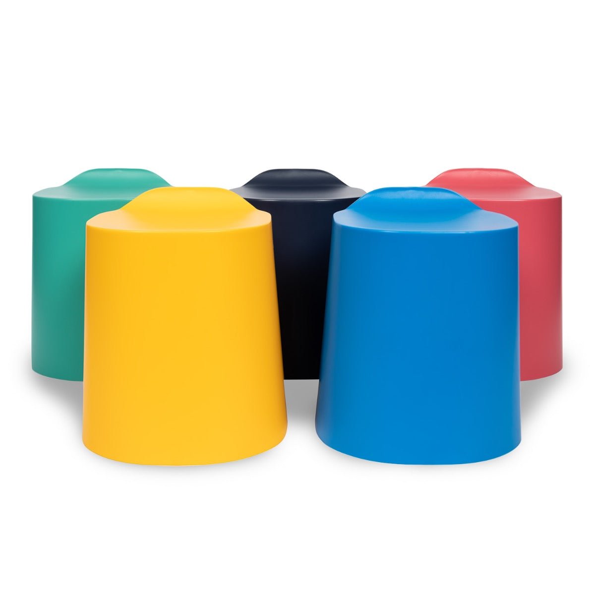 Luxor STKSTOOL-5 - TailFin Plastic Stackable Stools - 5 Pack (LUX-STKSTOOL-5) - SchoolOutlet