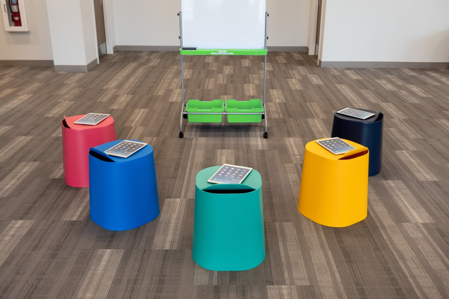 Luxor STKSTOOL-5 - TailFin Plastic Stackable Stools - 5 Pack (LUX-STKSTOOL-5) - SchoolOutlet