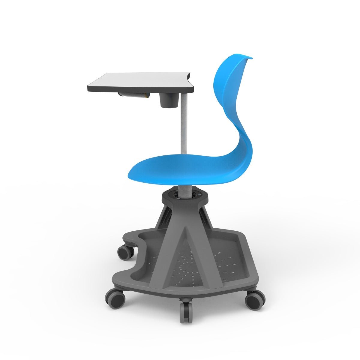 Mobile Tablet Arm Student Desk and Chair by Luxor for Schools and Classroom - SchoolOutlet