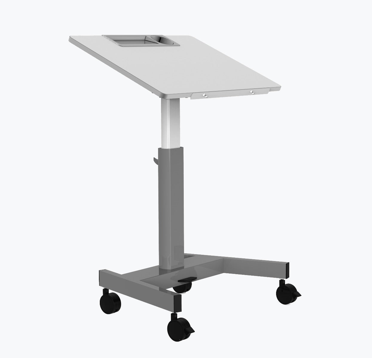 Luxor STUDENT-P-TILT - Pneumatic Adjustable Height Flip-Top Student Desk/Nesting Desk (LUX-STUDENT-P-TILT) - SchoolOutlet