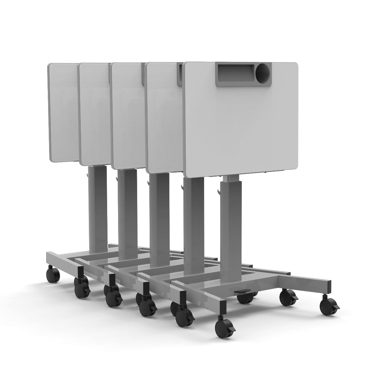 Luxor STUDENT-P-TILT - Pneumatic Adjustable Height Flip-Top Student Desk/Nesting Desk (LUX-STUDENT-P-TILT) - SchoolOutlet