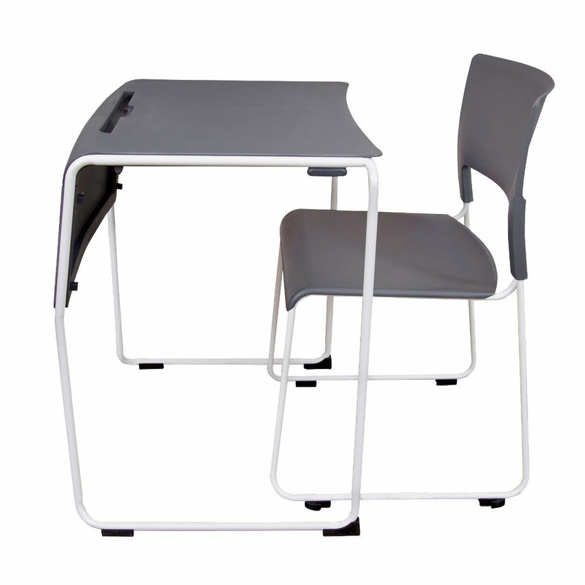 Luxor STUDENT-STK1PK - Lightweight Stackable Student Desk and Chair - 1 Pack (LUX-STUDENT-STK1PK) - SchoolOutlet