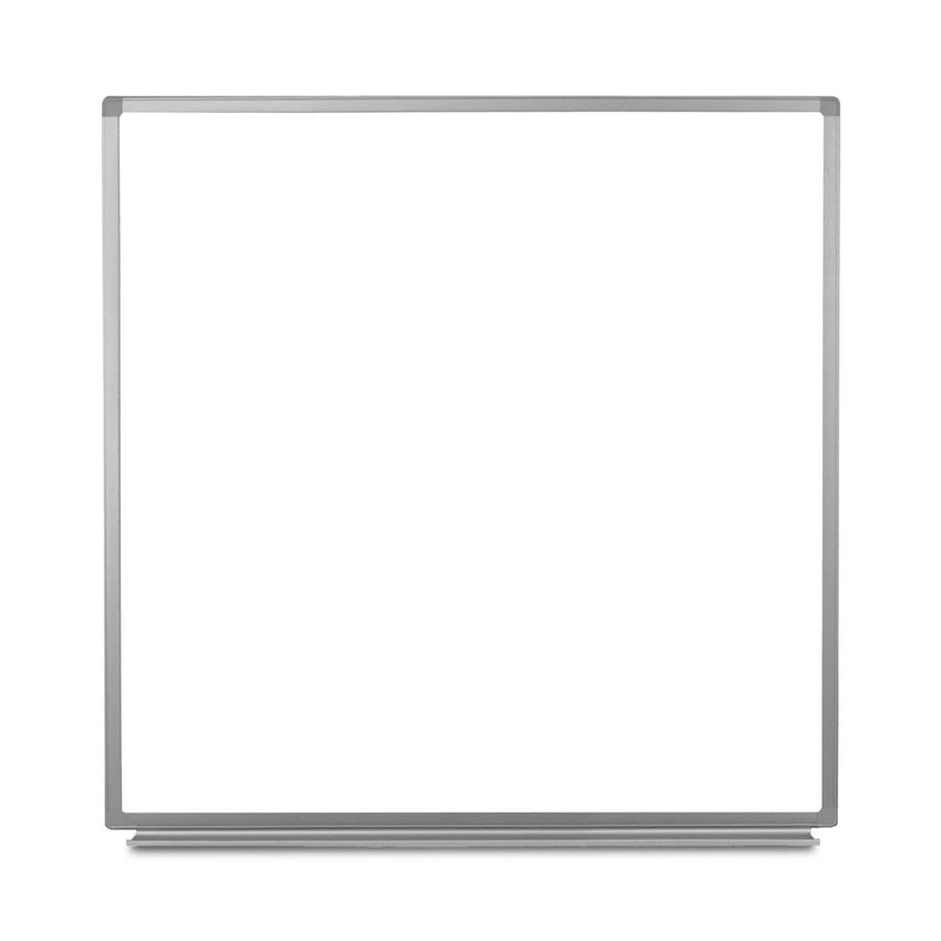 Fuerza Wall-Mounted Magnetic Dry-erase Whiteboard 48"W x 48"H (FZA-436007-LX) - SchoolOutlet
