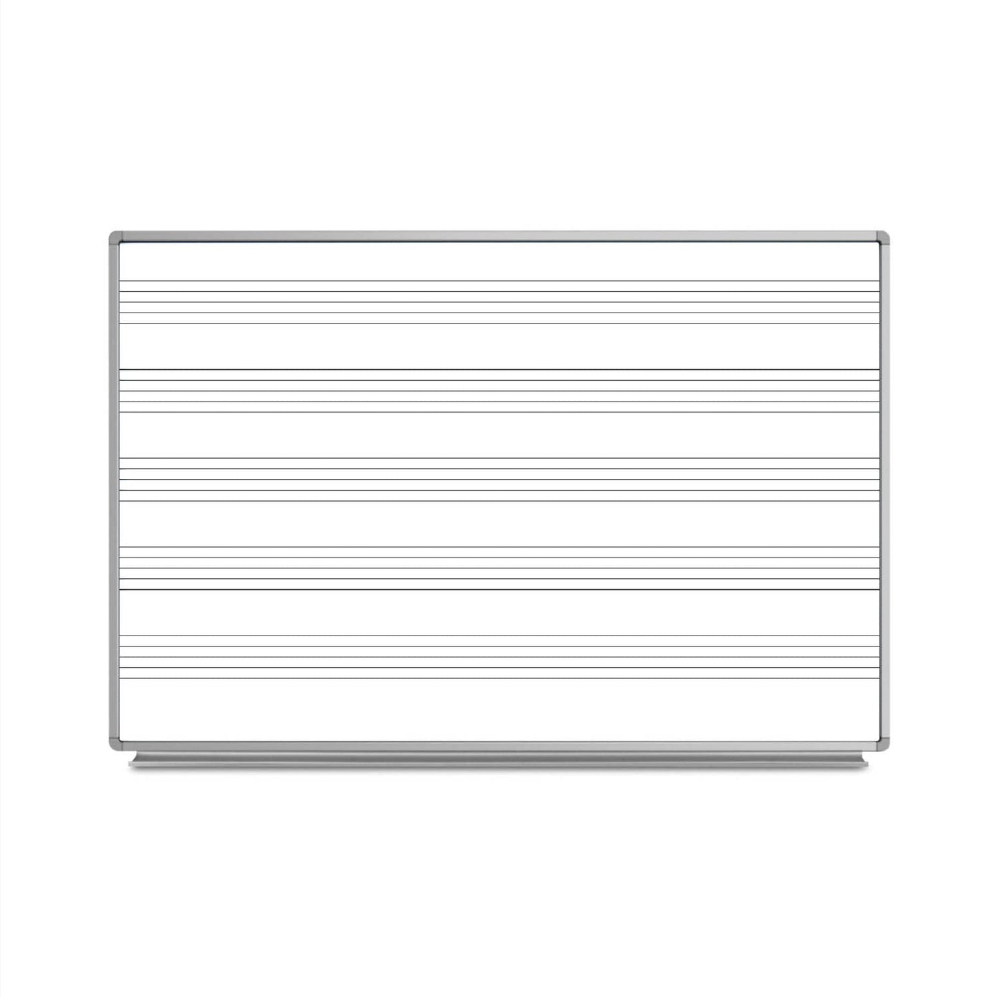 Fuerza Wall-Mounted Music Whiteboard 72"W x 48"H (FZA-435771-LX) - SchoolOutlet
