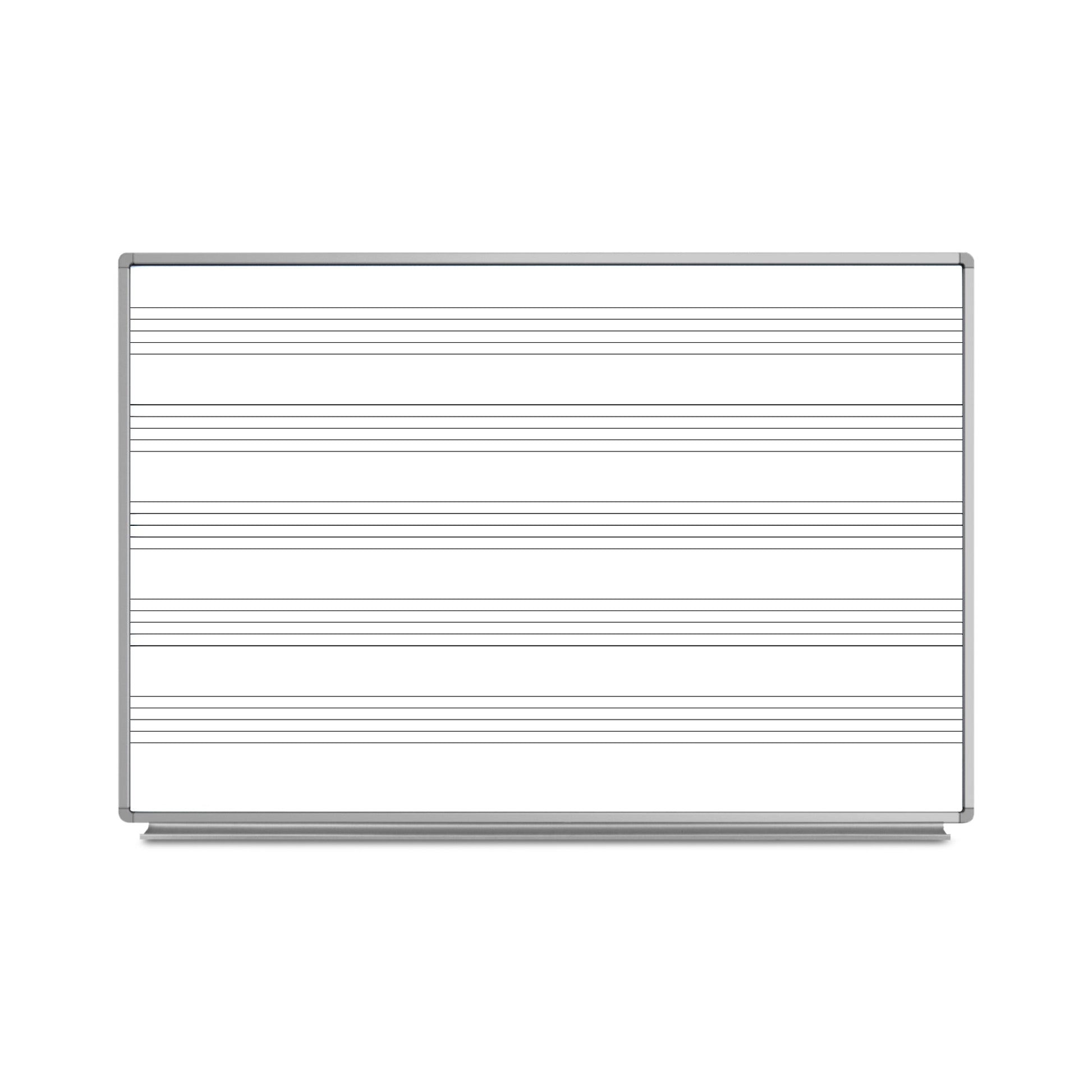 Luxor WB7248M - 72 x 48 Wall-Mount Music Whiteboard (LUX-WB7248M) - SchoolOutlet