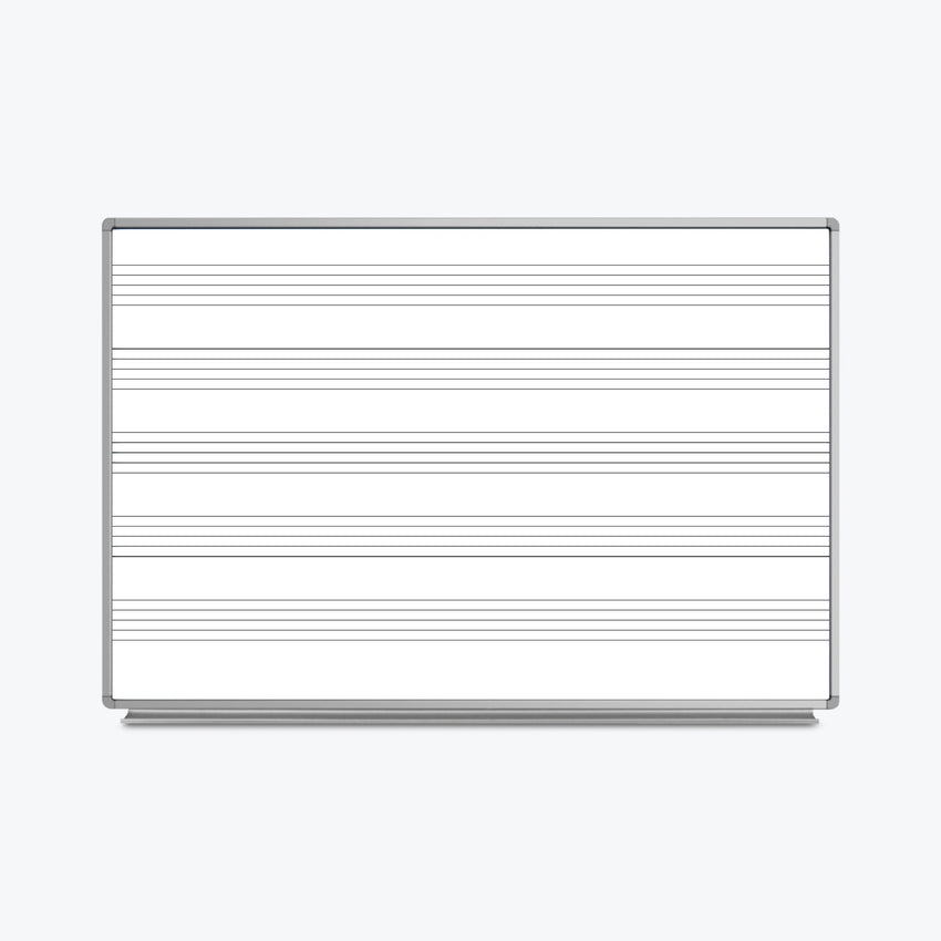 Luxor WB7248M - 72 x 48 Wall-Mount Music Whiteboard (LUX-WB7248M) - SchoolOutlet