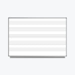 Luxor WB7248M - 72 x 48 Wall-Mount Music Whiteboard (LUX-WB7248M) - SchoolOutlet