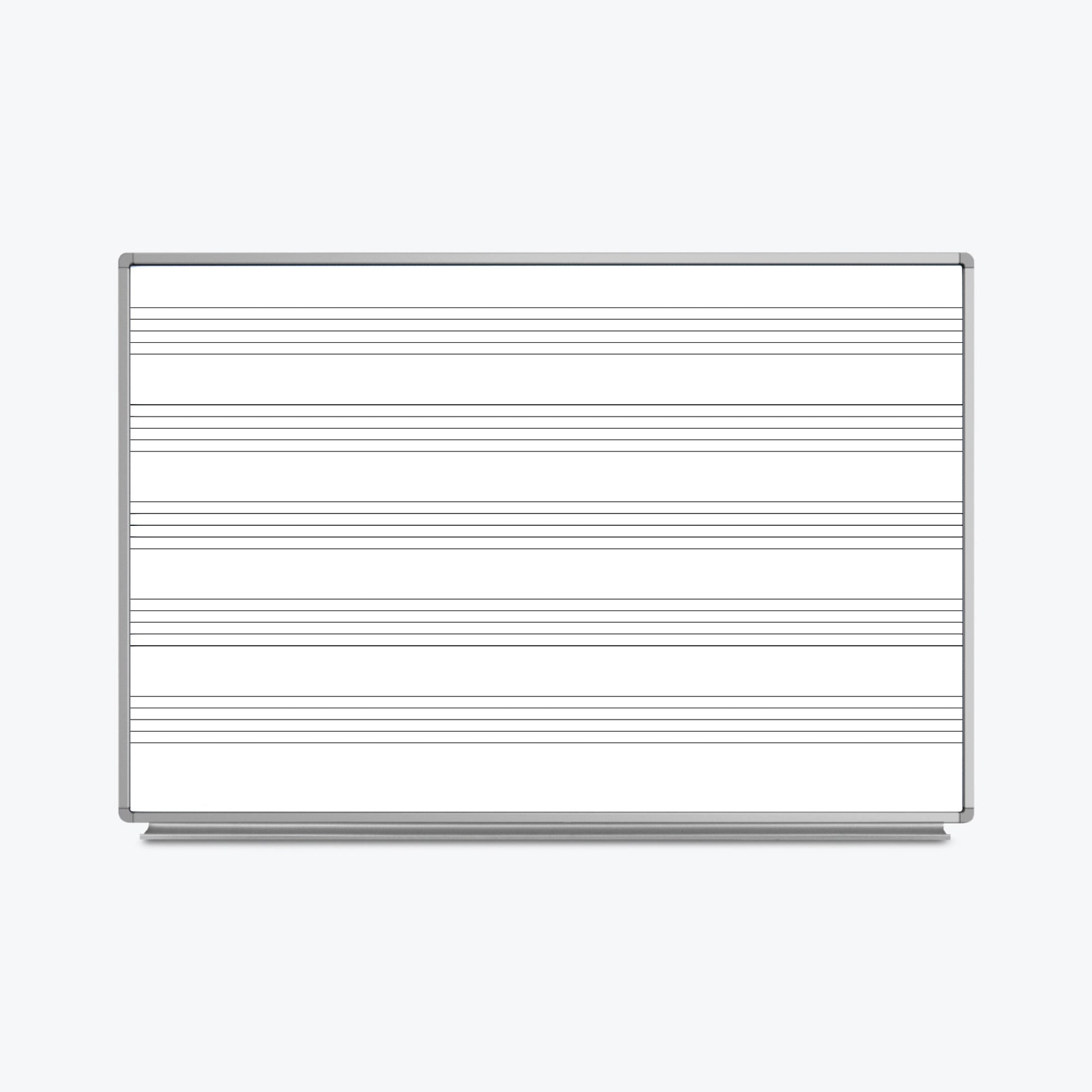 Luxor WB7248M - 72 x 48 Wall-Mount Music Whiteboard (LUX-WB7248M) - SchoolOutlet