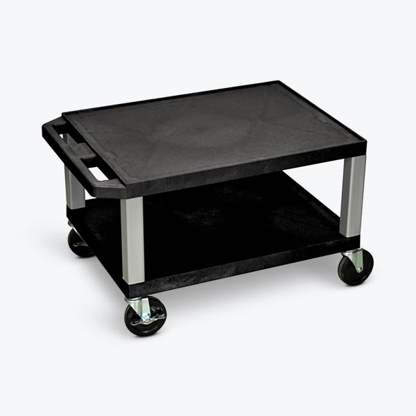 Luxor 16"H AV Cart - Two Shelves - WT16 - SchoolOutlet