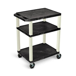 Luxor Tuffy 34" Open Shelf AV Cart with Legs (Luxor LUX-WT34E)