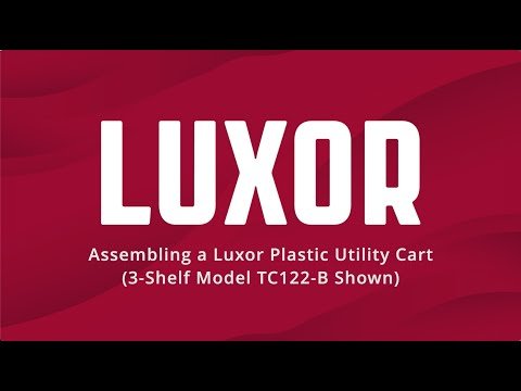 Luxor 24.5" x 45.5" Heavy Duty Utility Tub Cart - Two Shelves with Outrigger Utility Cart Bins (Luxor LUX-XLC11-B-OUTRIG) - SchoolOutlet