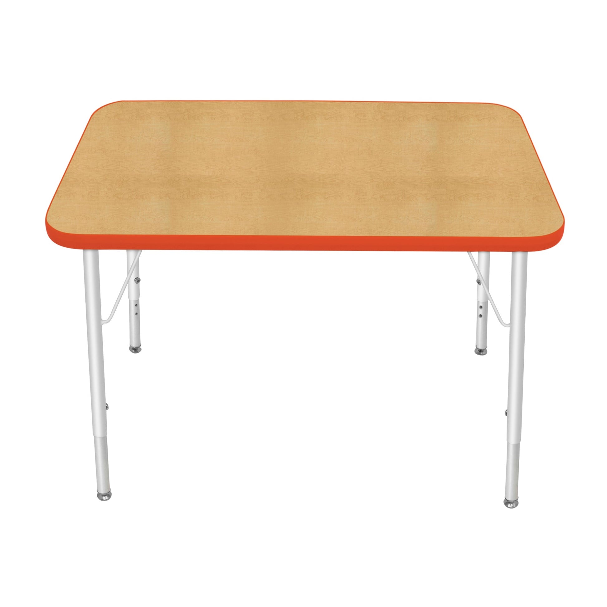 Mahar Creative Colors Small Rectangle Creative Colors Activity Table with Heavy Duty Laminate Top (24"W x 36"L x 22-30"H) - SchoolOutlet