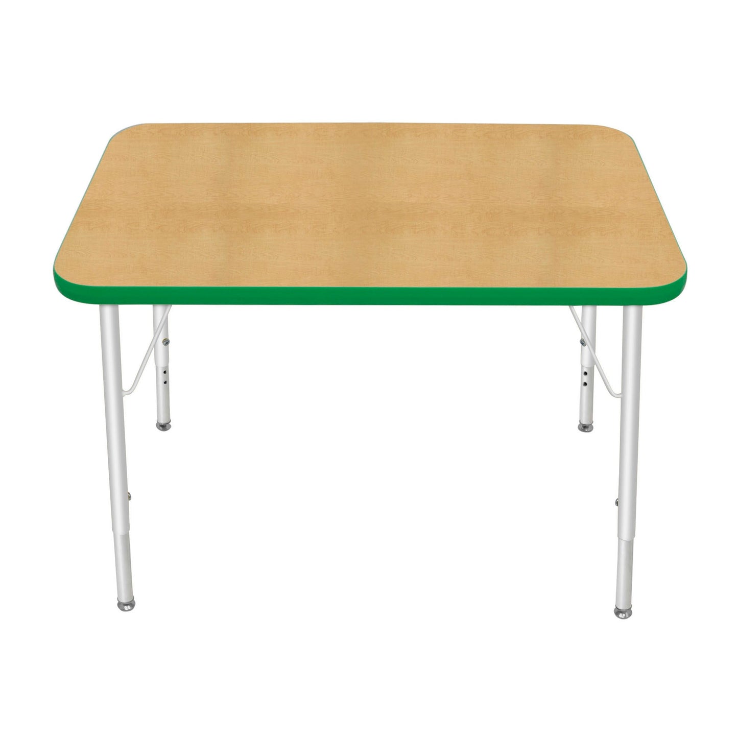 Mahar Creative Colors Small Rectangle Creative Colors Activity Table with Heavy Duty Laminate Top (24"W x 36"L x 22-30"H) - SchoolOutlet