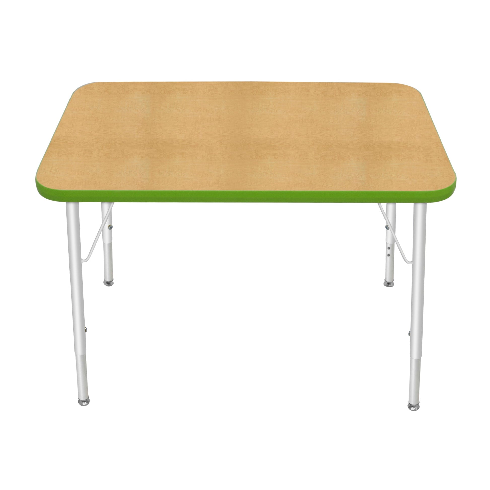 Mahar Creative Colors Small Rectangle Creative Colors Activity Table with Heavy Duty Laminate Top (24"W x 36"L x 22-30"H) - SchoolOutlet
