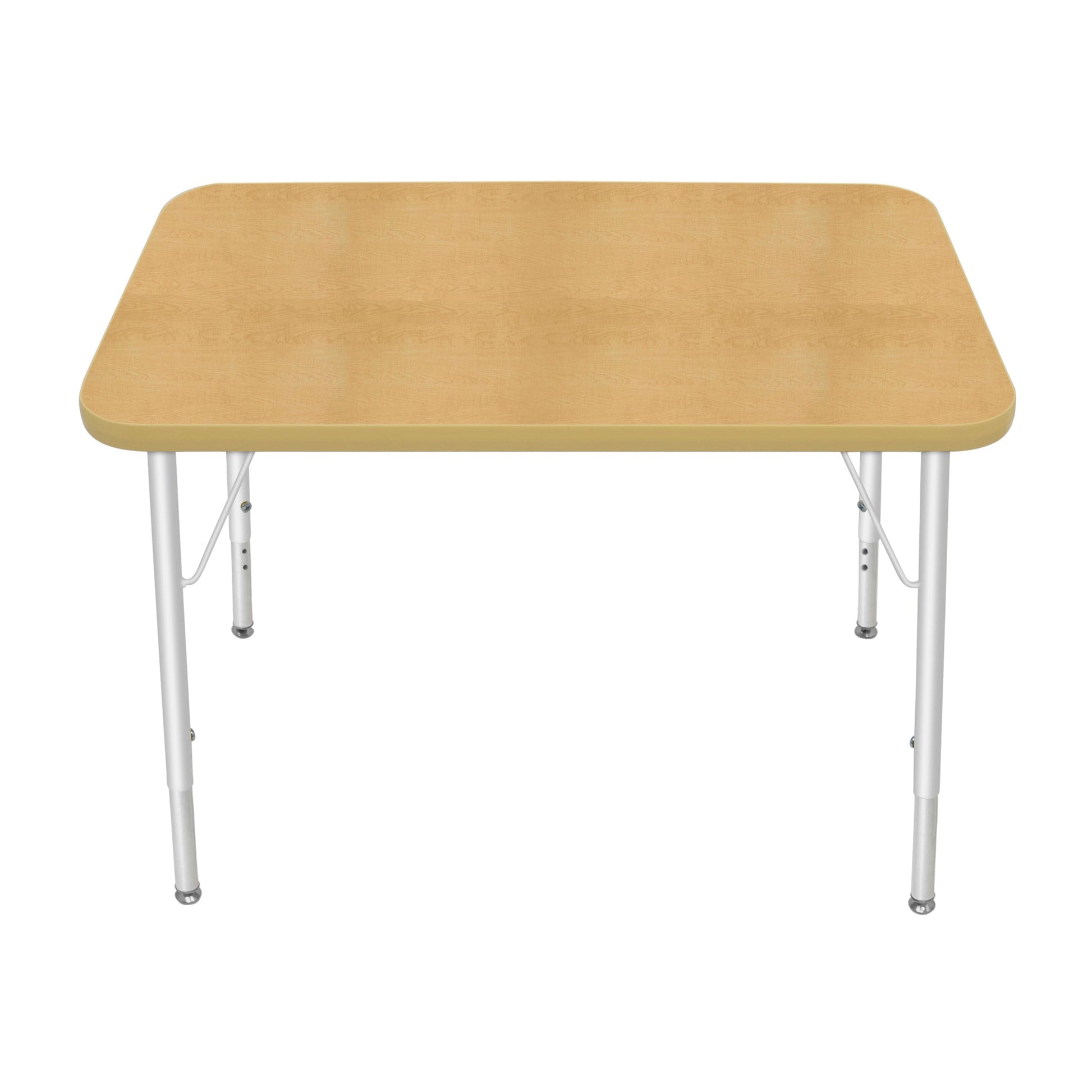 Mahar Creative Colors Small Rectangle Creative Colors Activity Table with Heavy Duty Laminate Top (24"W x 36"L x 22-30"H) - SchoolOutlet