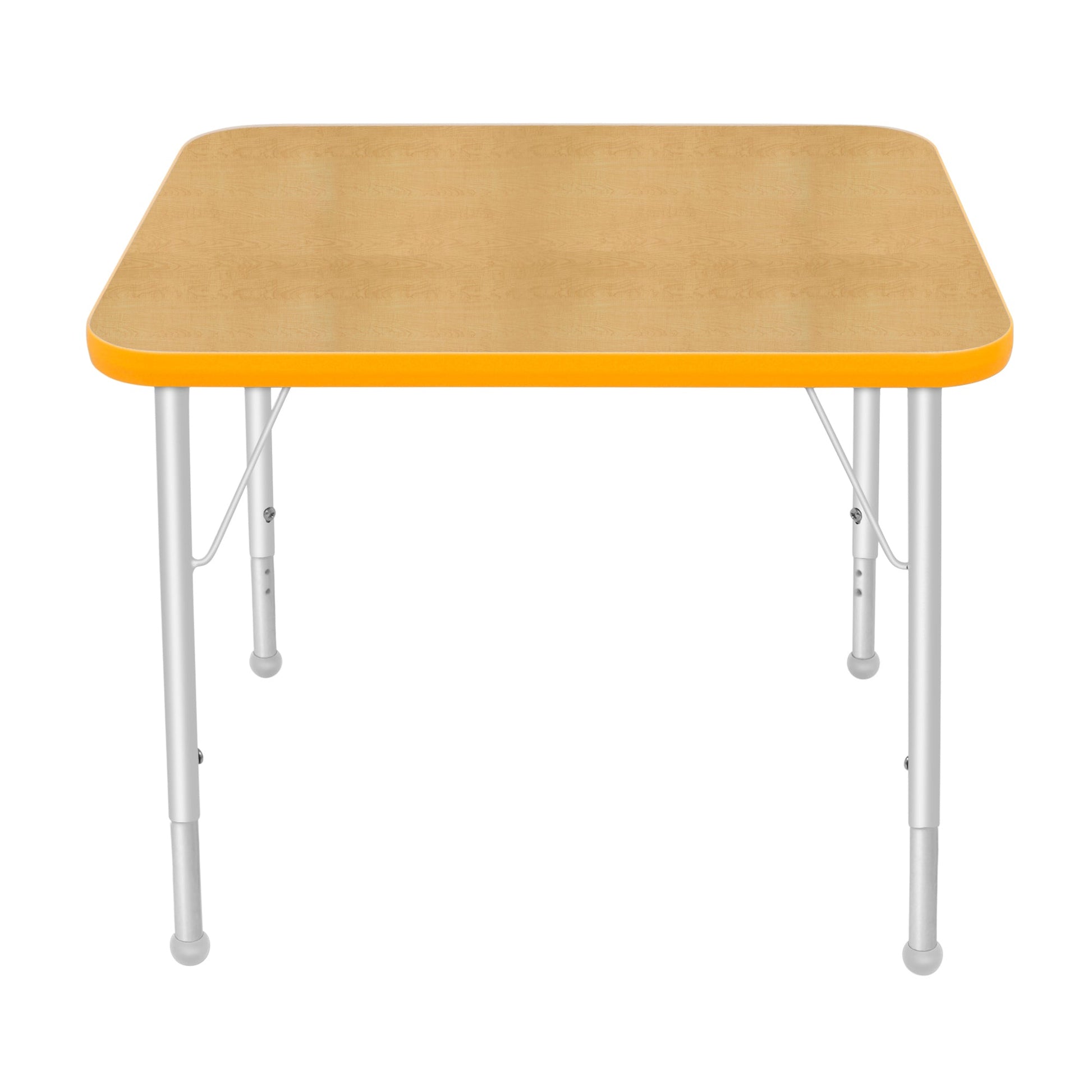 Mahar Creative Colors Small Rectangle Creative Colors Activity Table with Heavy Duty Laminate Top (24"W x 36"L x 22-30"H) - SchoolOutlet