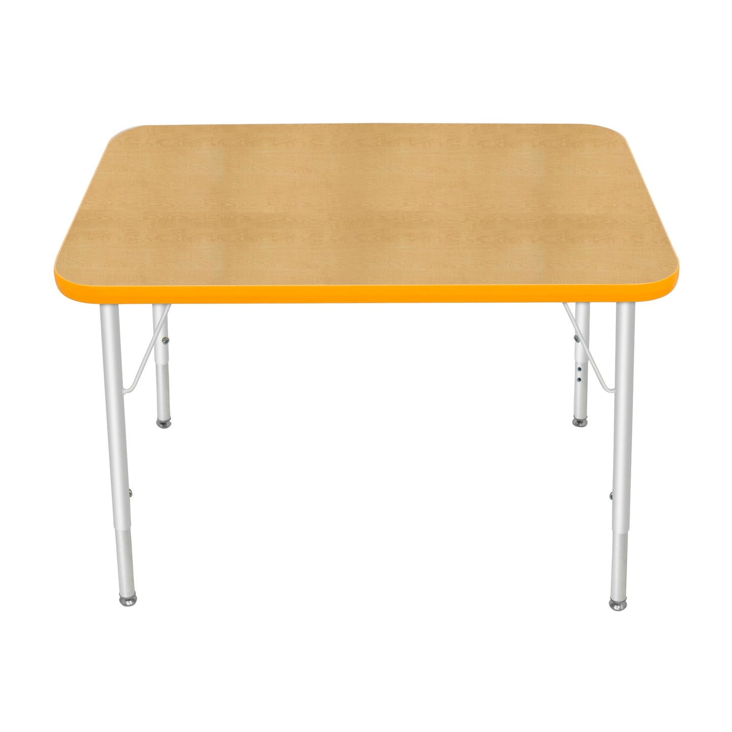 Mahar Creative Colors Small Rectangle Creative Colors Activity Table with Heavy Duty Laminate Top (24"W x 36"L x 22-30"H) - SchoolOutlet