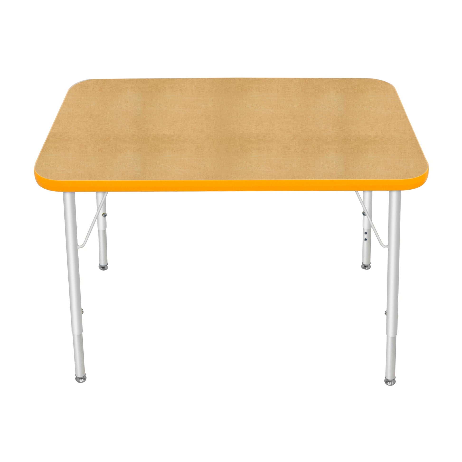 Mahar Creative Colors Small Rectangle Creative Colors Activity Table with Heavy Duty Laminate Top (24"W x 36"L x 22-30"H) - SchoolOutlet