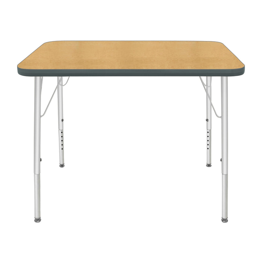 Mahar Creative Colors Small Rectangle Creative Colors Activity Table with Heavy Duty Laminate Top (24"W x 48"L x 22-30"H) - SchoolOutlet