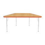 Mahar Creative Colors Small Trapezoid Creative Colors Activity Table with Heavy Duty Laminate Top (24
