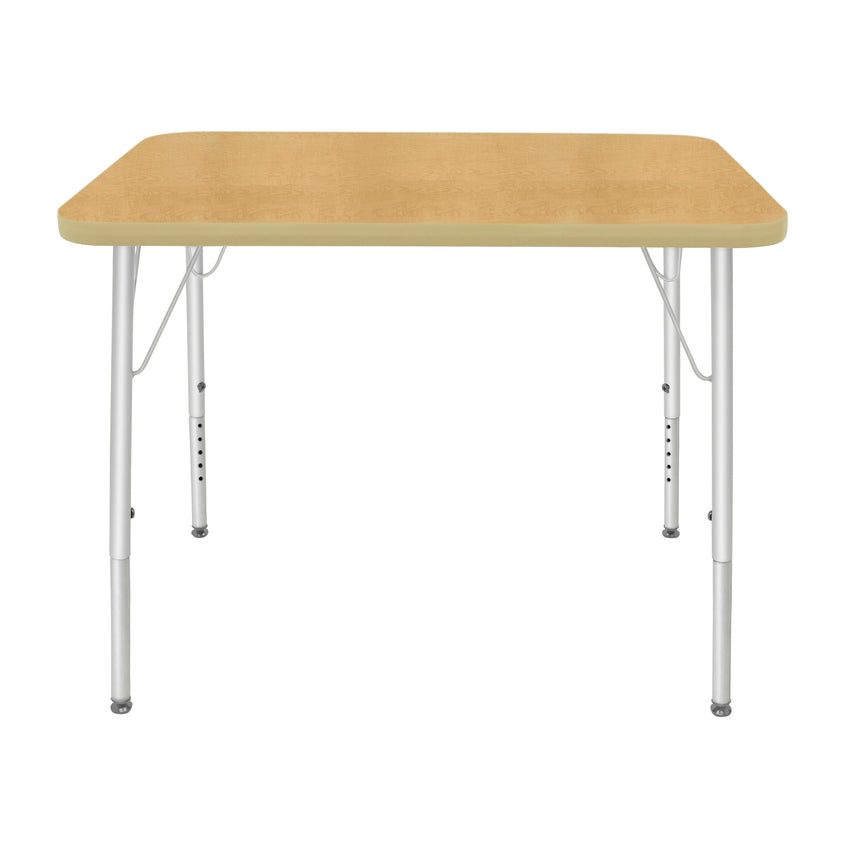 Mahar Creative Colors Small Rectangle Creative Colors Activity Table with Heavy Duty Laminate Top (24"W x 48"L x 22-30"H) - SchoolOutlet