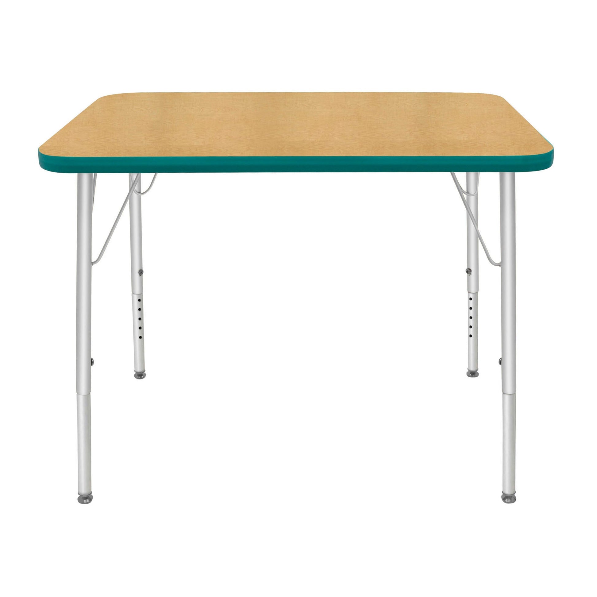 Mahar Creative Colors Small Rectangle Creative Colors Activity Table with Heavy Duty Laminate Top (24"W x 48"L x 22-30"H) - SchoolOutlet