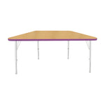 Mahar Creative Colors Small Trapezoid Creative Colors Activity Table with Heavy Duty Laminate Top (24