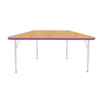Mahar Creative Colors Small Trapezoid Creative Colors Activity Table with Heavy Duty Laminate Top (24