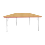 Mahar Creative Colors Small Trapezoid Creative Colors Activity Table with Heavy Duty Laminate Top (24