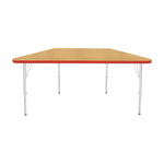 Mahar Creative Colors Small Trapezoid Creative Colors Activity Table with Heavy Duty Laminate Top (24