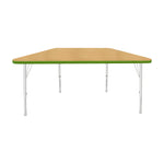 Mahar Creative Colors Small Trapezoid Creative Colors Activity Table with Heavy Duty Laminate Top (24