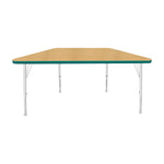 Mahar Creative Colors Small Trapezoid Creative Colors Activity Table with Heavy Duty Laminate Top (24