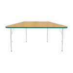 Mahar Creative Colors Small Trapezoid Creative Colors Activity Table with Heavy Duty Laminate Top (24