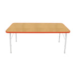 Mahar Creative Colors Large Rectangle Creative Colors Activity Table with Heavy Duty Laminate Top (30
