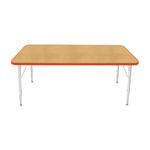 Mahar Creative Colors Large Rectangle Creative Colors Activity Table with Heavy Duty Laminate Top (30